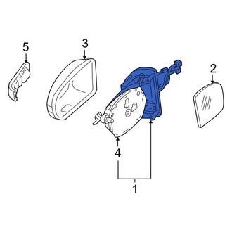 Mercedes-Benz OE - Front Right Door Mirror Base