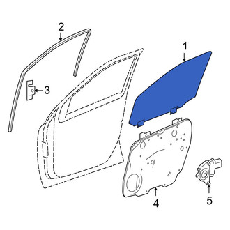 Mercedes-Benz OE - Rear Right Door Glass