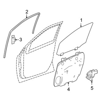 Mercedes-Benz OE - Front Door - Glass & Hardware