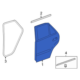 Mercedes-Benz OE - Rear Left Door Shell