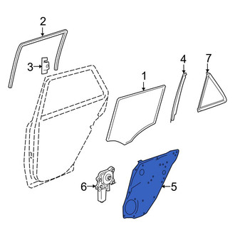 Mercedes-Benz OE - Rear Right Window Regulator