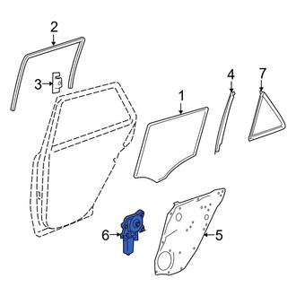 Mercedes-Benz OE - Rear Left Window Motor