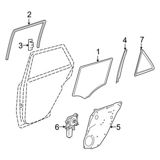 Mercedes-Benz OE - Rear Door - Glass & Hardware