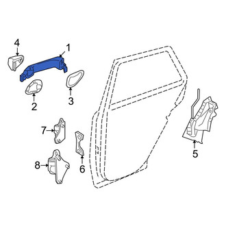 Mercedes-Benz OE - Front Right Outer Exterior Door Handle