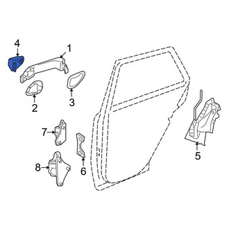 Mercedes-Benz OE - Front Right Exterior Door Handle Cover