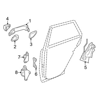 Mercedes-Benz OE - Rear Door - Lock & Hardware