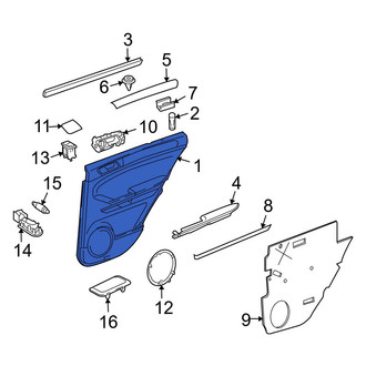 Mercedes-Benz OE - Front Left Inner Door Interior Trim Panel