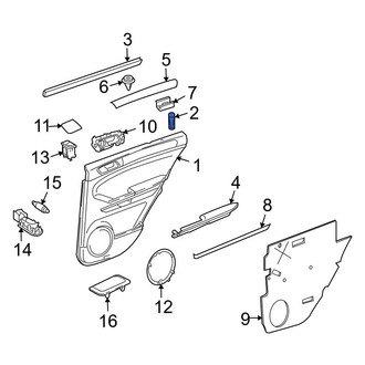 Mercedes-Benz OE - Rear Door Lock Knob