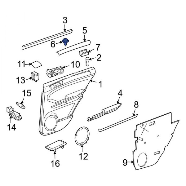 Door Trim Molding Clip