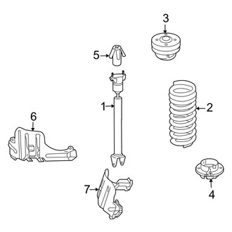 Mercedes-Benz OE - Rear Suspension - Shocks & Components (W/O Airmatic)