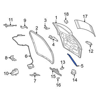 Mercedes-Benz OE - Left Liftgate Lift Support