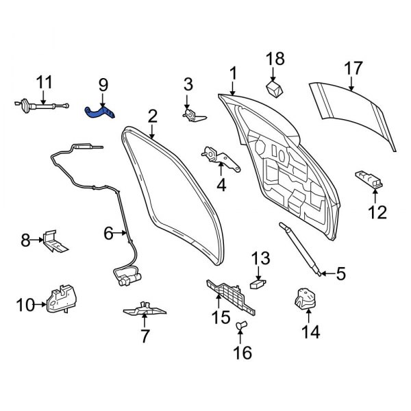 Tailgate Lift Motor Bracket