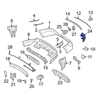Mercedes-Benz OE - Rear Left Reflector Panel
