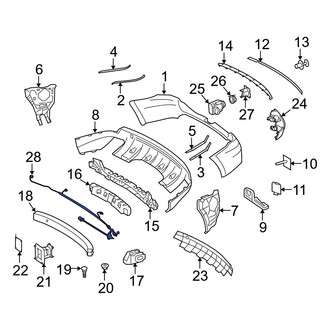 Mercedes-Benz OE - Rear Parking Aid System Wiring Harness