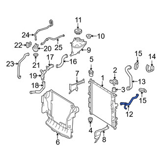 Mercedes-Benz OE - Lower Radiator Coolant Hose