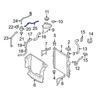 Mercedes-Benz OE - Engine Coolant Overflow Hose