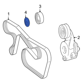 Mercedes-Benz OE - Accessory Drive Belt Idler Pulley Cap