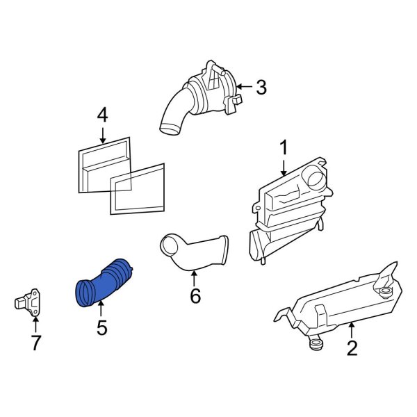 Engine Air Intake Hose
