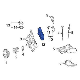 Mercedes-Benz OE - Left Upper Engine Timing Cover