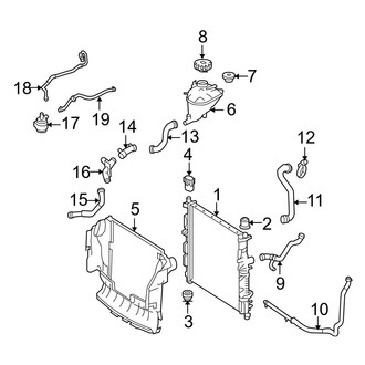 Mercedes-Benz OE - Cooling - Radiator & Components (3.5L)