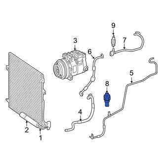 Mercedes-Benz OE - A/C Refrigerant Pressure Sensor