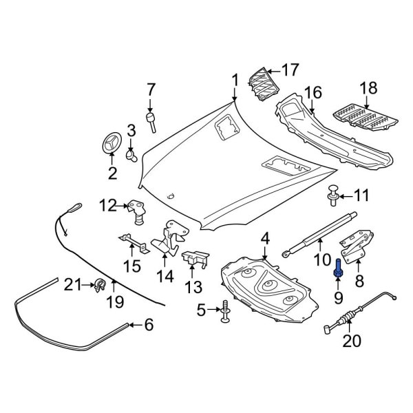 Hood Hinge Bolt