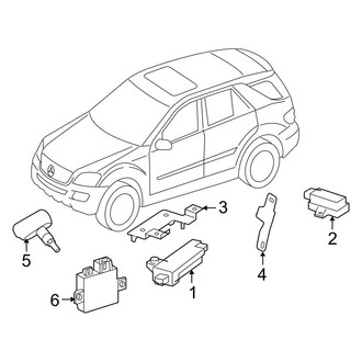 Mercedes-Benz OE - Electrical - Tire Pressure Monitor Components (Hybrid 4Matic)