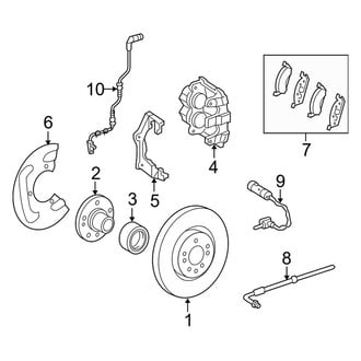 Mercedes-Benz OE - Front Suspension - Brake Components (Hybrid 4Matic)
