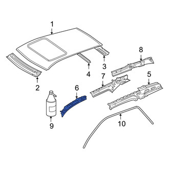 Mercedes-Benz OE - Front Right Roof Side Rail