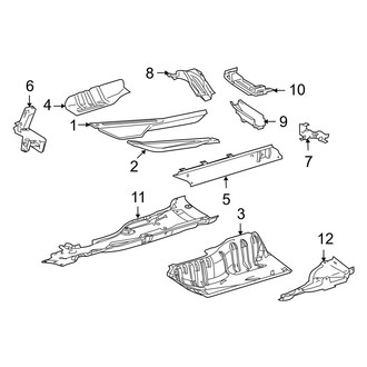 Mercedes-Benz OE - Pillars, Rocker & Floor - Floor (3.5L)