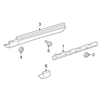 Mercedes-Benz OE - Pillars, Rocker & Floor - Exterior Trim (3.5L)