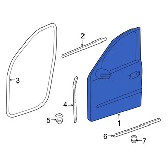 Mercedes-Benz OE - Front Left Door Shell
