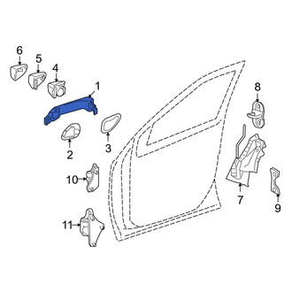 Mercedes-Benz OE - Front Right Outer Exterior Door Handle
