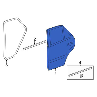 Mercedes-Benz OE - Rear Left Door Shell