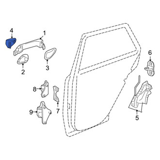 Mercedes-Benz OE - Front Right Exterior Door Handle Cover