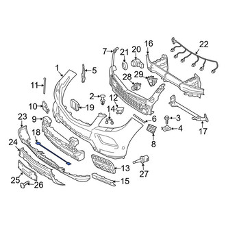 Mercedes-Benz OE - Front Parking Aid System Wiring Harness
