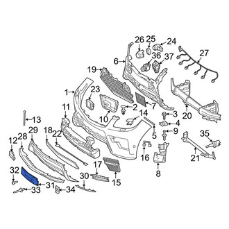 Mercedes-Benz OE - Front License Plate Bracket