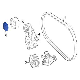 Mercedes-Benz OE - Accessory Drive Belt Idler Pulley Cap