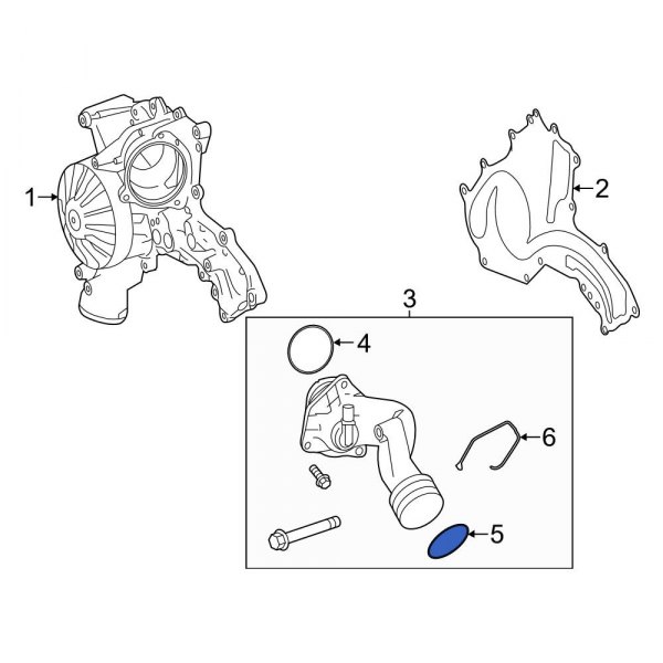 Engine Coolant Thermostat Housing Seal