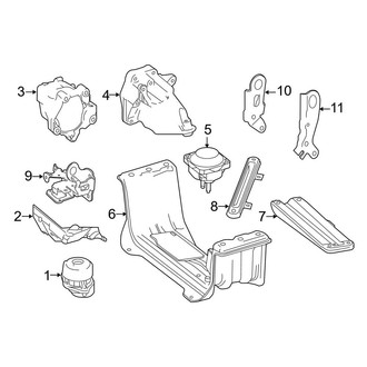 Mercedes-Benz OE - Engine & Transmission Mounting (2.1L)
