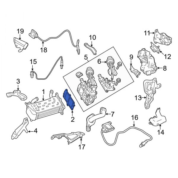 Exhaust Gas Recirculation (EGR) Cooler Gasket