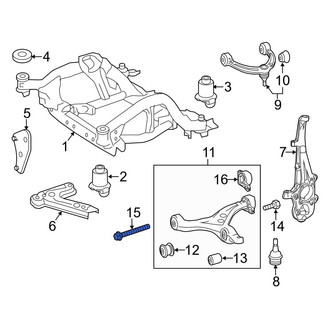 Mercedes-Benz OE - Outer Suspension Control Arm Bolt