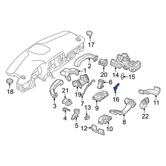 Mercedes-Benz OE - HVAC Duct Air Temperature Sensor