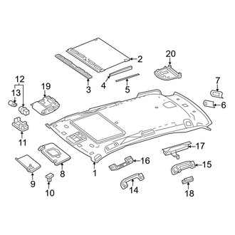 Mercedes-Benz OE - Roof - Interior Trim (W/O Panoramic Roof)