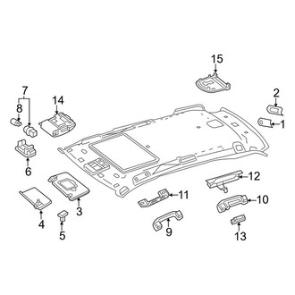 Mercedes-Benz OE - Roof - Interior Trim (With Panoramic Roof)