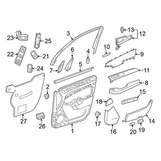 Mercedes-Benz OE - Front Door - Interior Trim