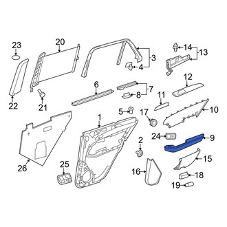 Mercedes-Benz OE - Rear Right Door Armrest