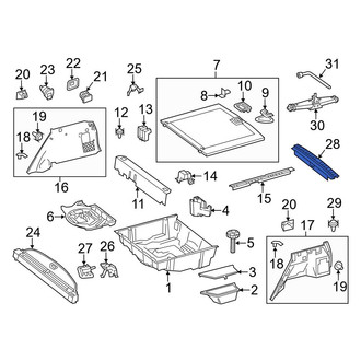 Mercedes-Benz OE - Rear Liftgate Trim Scuff Plate