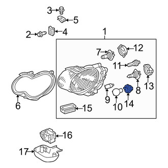Mercedes-Benz OE - Front Turn Signal Light Socket
