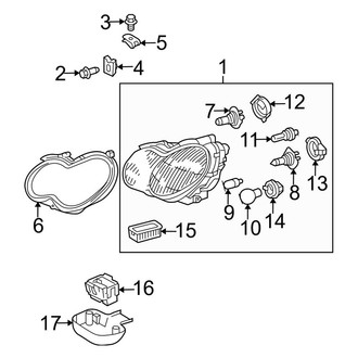 Mercedes-Benz OE - Front Lamps - Headlamp Components